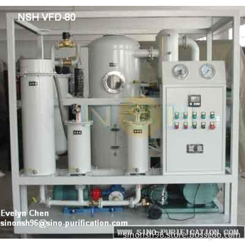 Vacuum transformer oil regenerating purifier